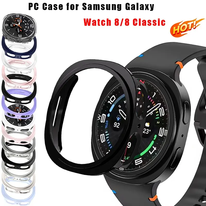 PC Hard Case For Samsung Galaxy watch 8 Classic Matte Cover Protective For Galaxy Watch 8 40mm 44mm Hollow Out Shell Accessories