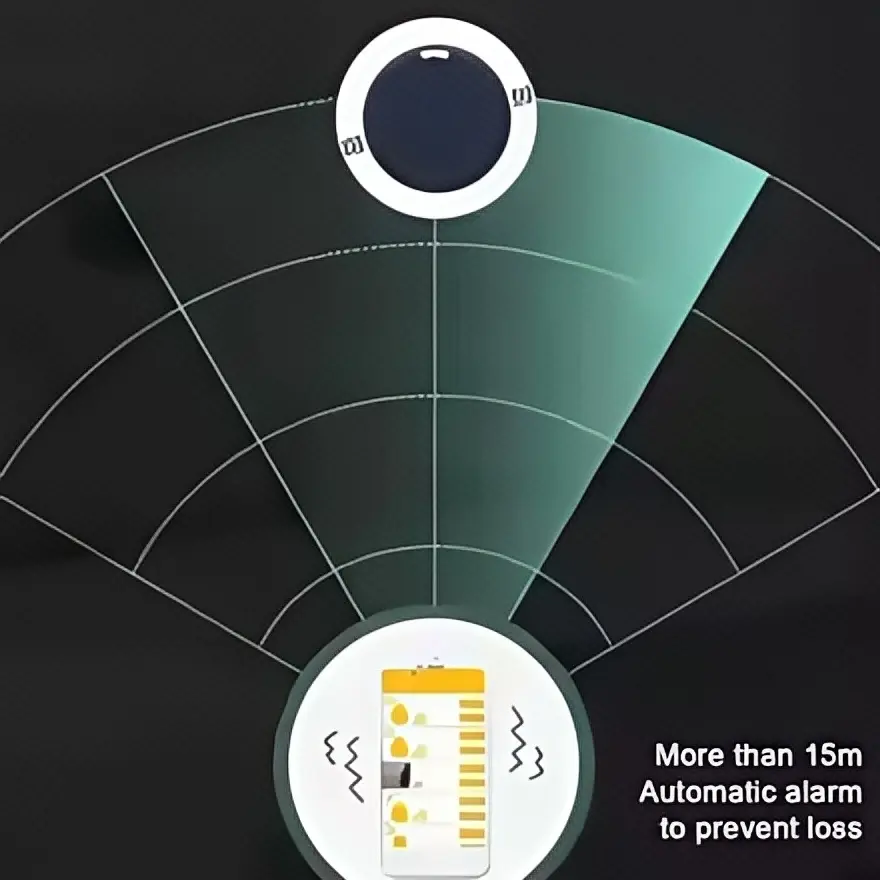 Mini GPS Tracker for Keys, Wallet & Child – Bluetooth Anti-Lost Alarm, |Realtime Tracking & Waterproof Design