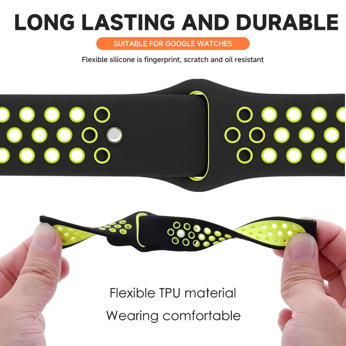 for Google Pixel Watch 3 2 1 41mm Strap Breathable Band for Pixel Watch 3 45mm Silicone Sports Wristband Bracelet Accessories