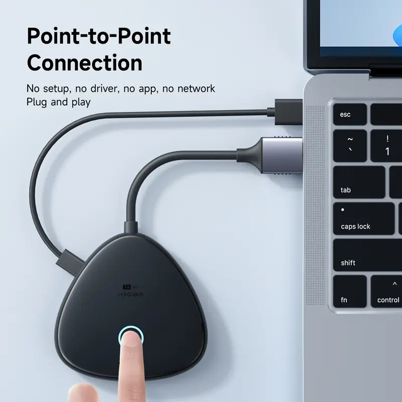 Hagibis Wireless HDMI-compatible Transmitter and Receiver Enterprise 4K Extender Kit Display Adapter Dongle Casting Video Audio