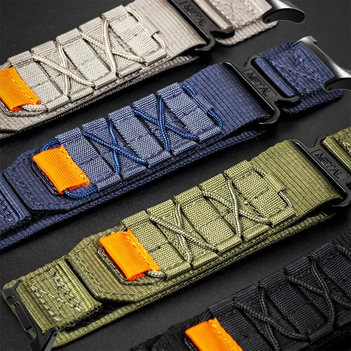 Nylon Travel Loop Band for Samsung Galaxy Watch 8 Ultra 2 Correa Sports Wrist Bracelet for Samsung Galaxy Ultra 47mm Accessories