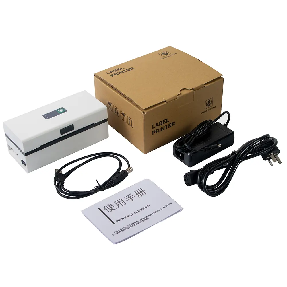 4 Inch Label Printer For Shipping Airway Bill Label USB & Bluetooth Port Easy To Print From Phone And Computer