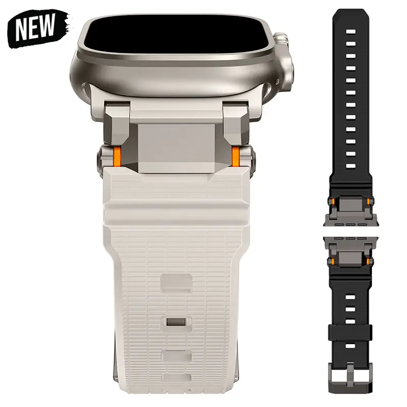 Soft Rubber Band for Apple Watch Ultra 2 1 49mm Sports Strap Correa for IWatch Series10 9 8 7 6 5 4 46mm 45mm 44mm 42mm Bracelet