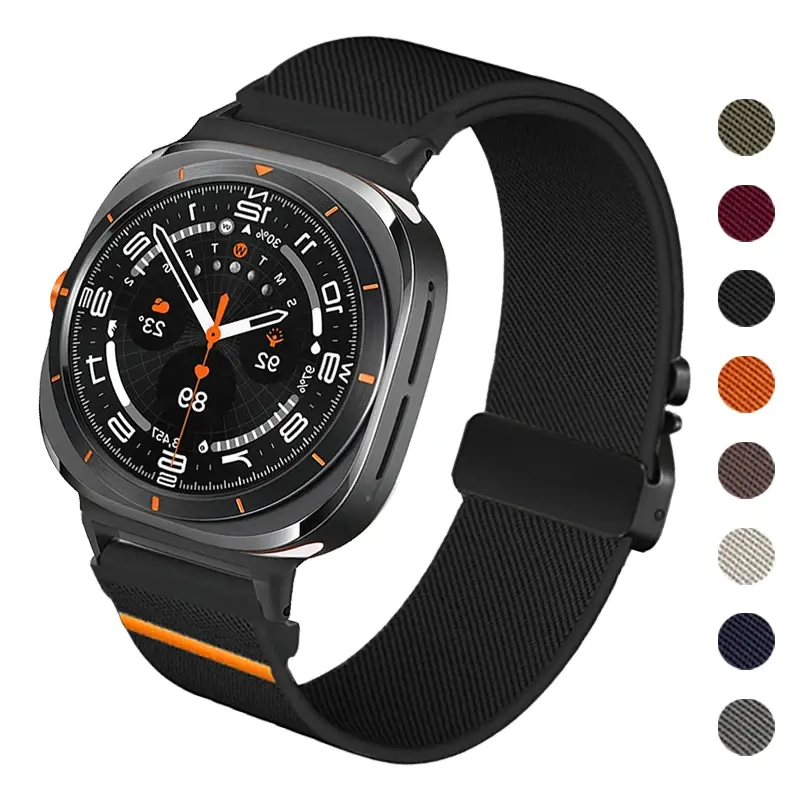 Sports Trail Band For Samsung Galaxy Watch 7 Ultra 47mm Nylon Loop Strap Correa For Samsung Galaxy Ultra 47mm No Gaps Bracelet