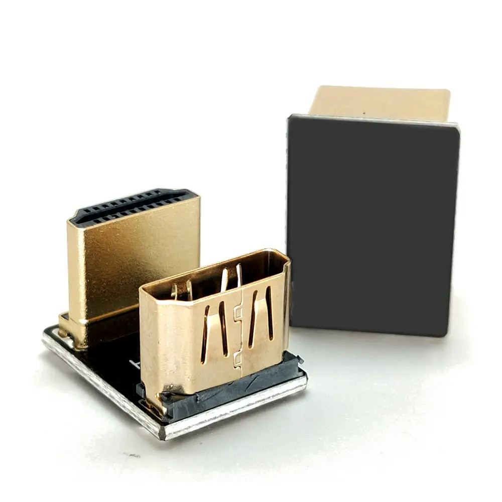 HDMI adapter bent male to female extension U-shaped laptop desktop computer connection monitor TV converter