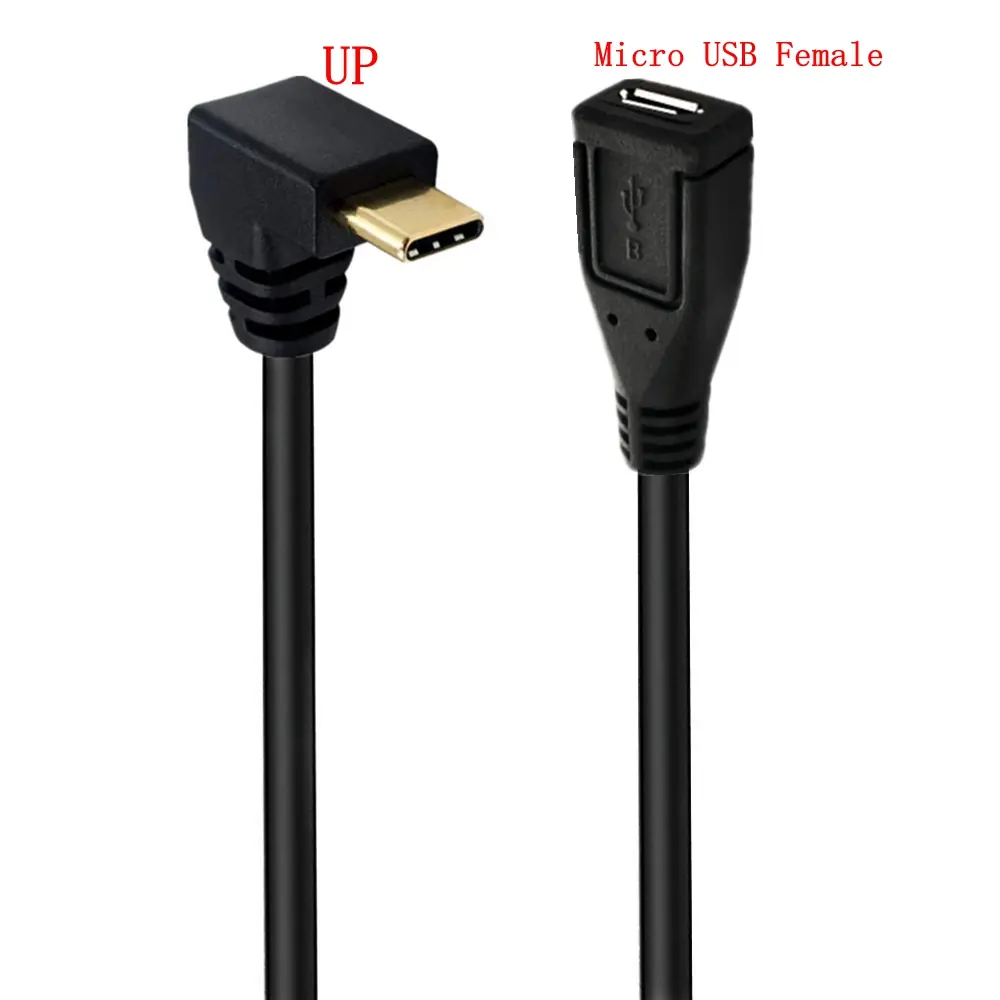 Gold plated Type C USB 3.1 Male to Mini&Micro USB Female Charging Data Cable Cord Adapter