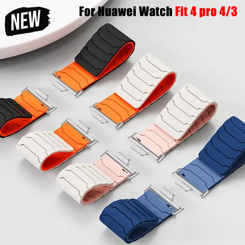 Magnetic Strap for Huawei Watch Fit 4/3/2/1 Band Silicone Bracelet for Huawei Watch Fit3 Strap for Huawei Fit4Pro Correas 4/4pro