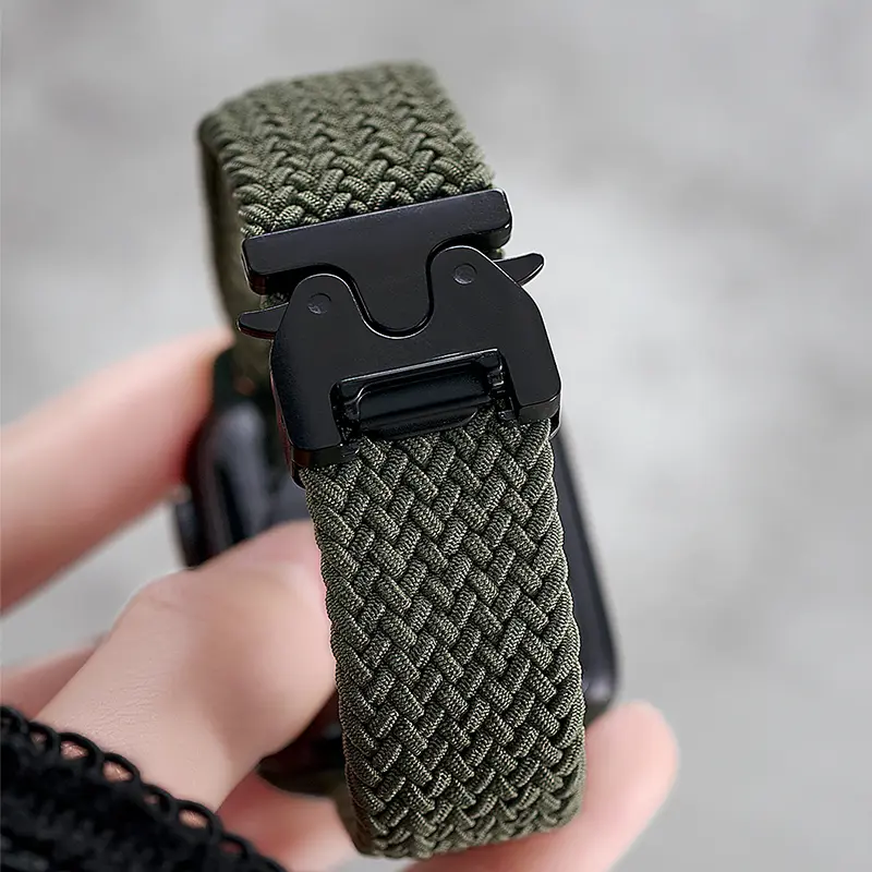 Braided Solo Loop Strap For Apple Watch Ultra 2 band 49mm 44mm 45mm 46mm 40mm 41mm 42mm Bracelet iWatch Series 10 9 SE 8 7 6 5 4