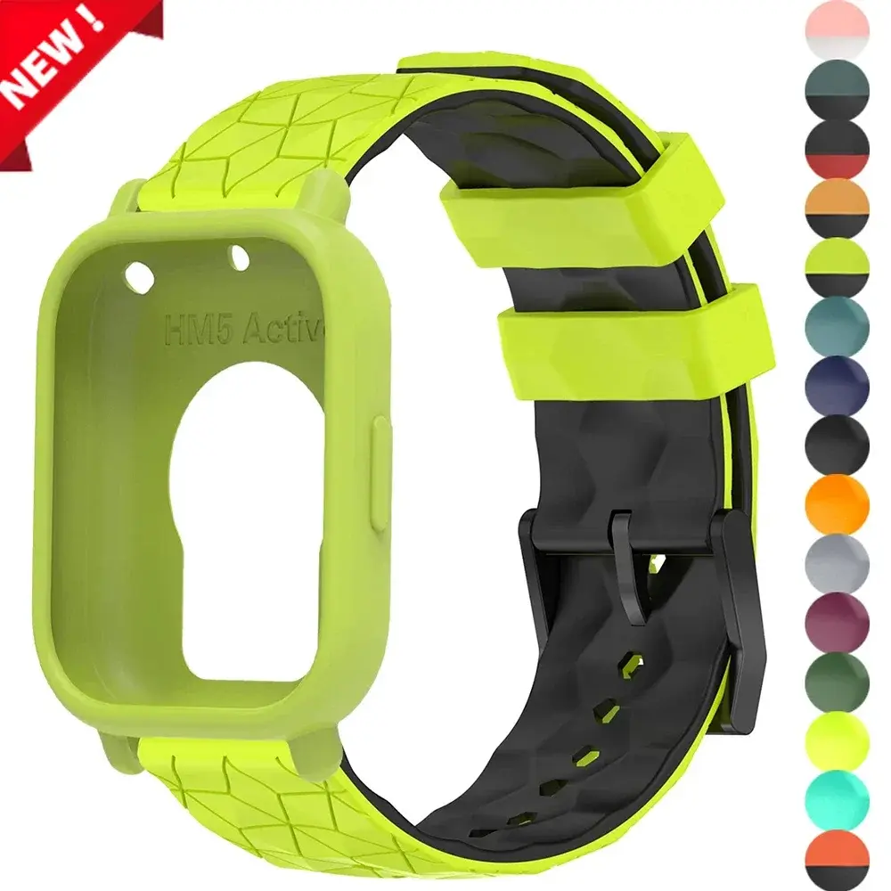 New Silicone Protector Case+Strap For Xiaomi Redmi Watch 5 Active/5 Lite anti-drop Cover Screen Soft Shell Breathable Sport Band