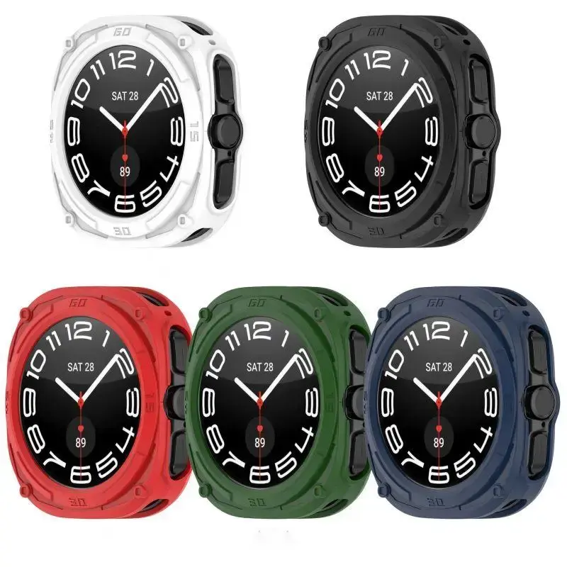 Silicone Case For Samsung Galaxy Watch 7 Ultra 47mm  Protective Cover Shell Watch Strap Watch7 TPU Protector Box Accessories