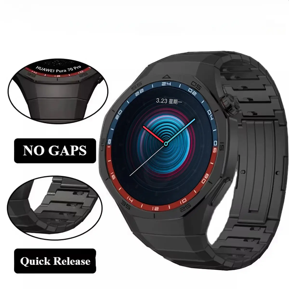 No Gaps Luxury Titanium Strap for Huawei Watch GT 5 Pro 46mm Metal Bracelet for Huawei Watch GT5 46mm Specialized Watch Strap