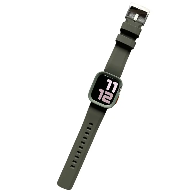 Silicone Strap+TPU Case for Apple Watch Band Ultra2 10 46mm 49mm 44mm 45mm Protector Cover Bracelet for IWatch Series 9 8 7 6 SE