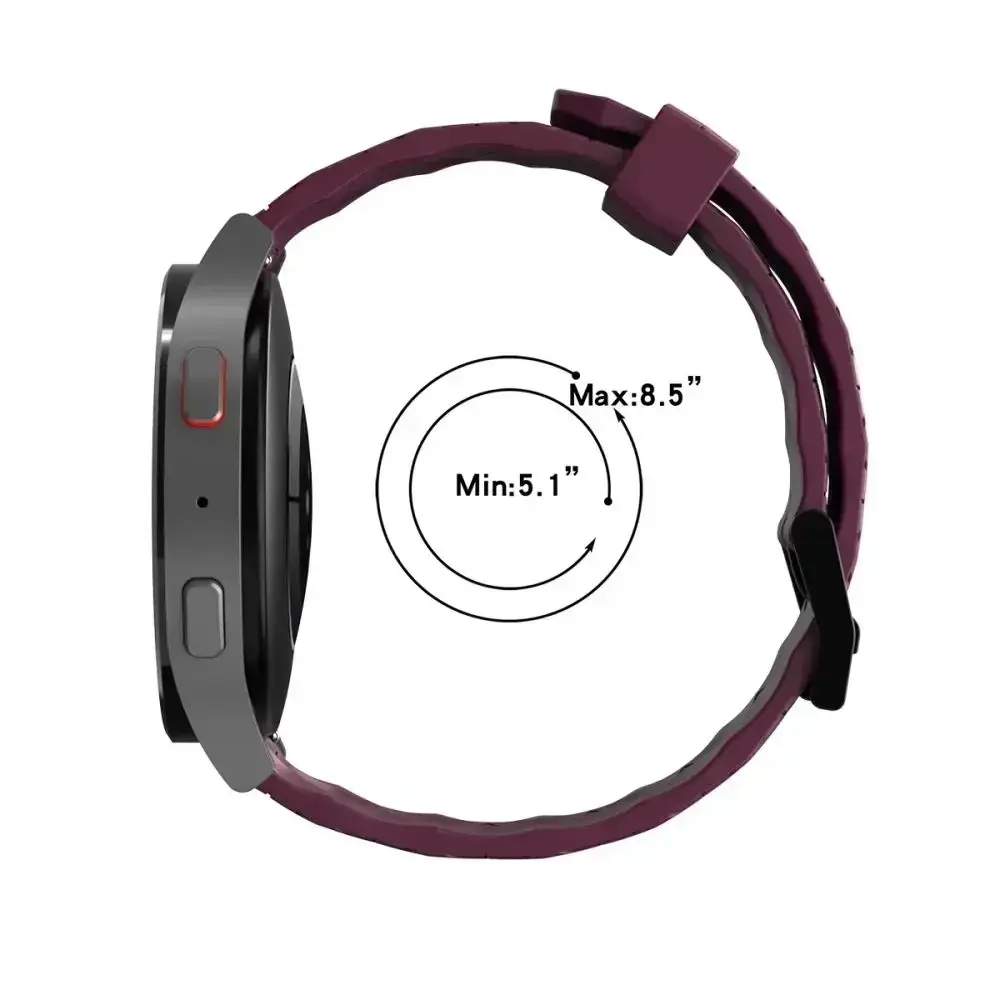 20mm 22mm Football Sport Silicone Strap for Samsung Galaxy Watch 6 5 Pro 4 44 40mm Classic  42mm 46mm Band for Huawei GT 2/3/4