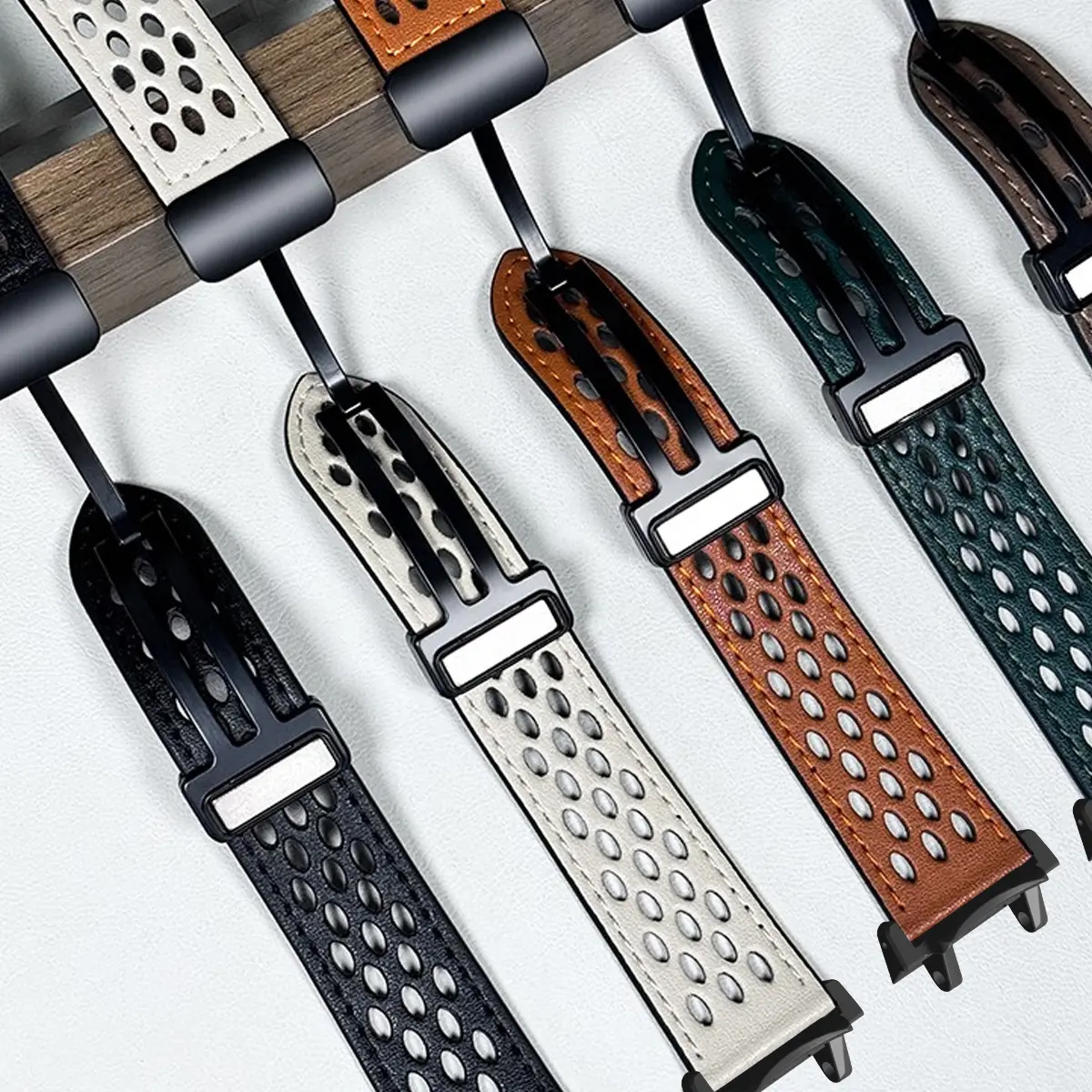 Magnetic Buckle Leather Strap For Amazfit T-REX 3 2 Sports Bracelet Watchband For Huami Amazfit Watch T-REX/Pro Wrist Band