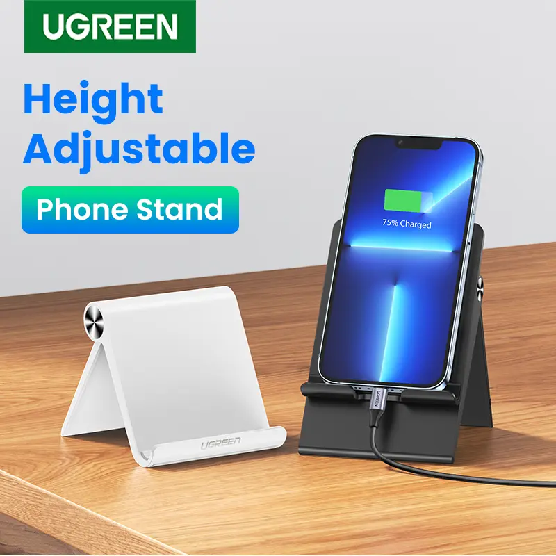 UGREEN Adjustable Phone Holder Stand Foldable Smartphone Support Tablet Stand for iPhone 15 14 13 Pro Samsung Xiaomi Desk Phone
