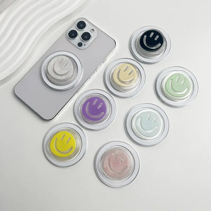 Phone Holder Socket Grip Double Acrylic Three-Dimensional for Magsafe IPhone Mac Samsung Safe Ring Finger Expanding Stand