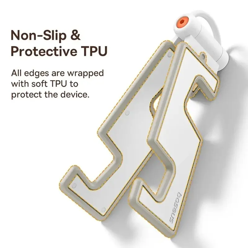 Baseus Foldable Phone Stand Mini Desktop Holder For iPhone 17 Air 16 Pro Max Samsung Adjustable Bracket Cell Mobile Phone Stand
