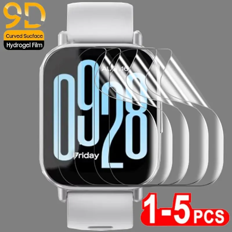1-5PCS Hydrogel Film For Xiaomi Redmi Watch 5 Active Watch4/3 2Lite Waterproof Screen Protector Redmi Watch 5/4/3/2 Soft Film