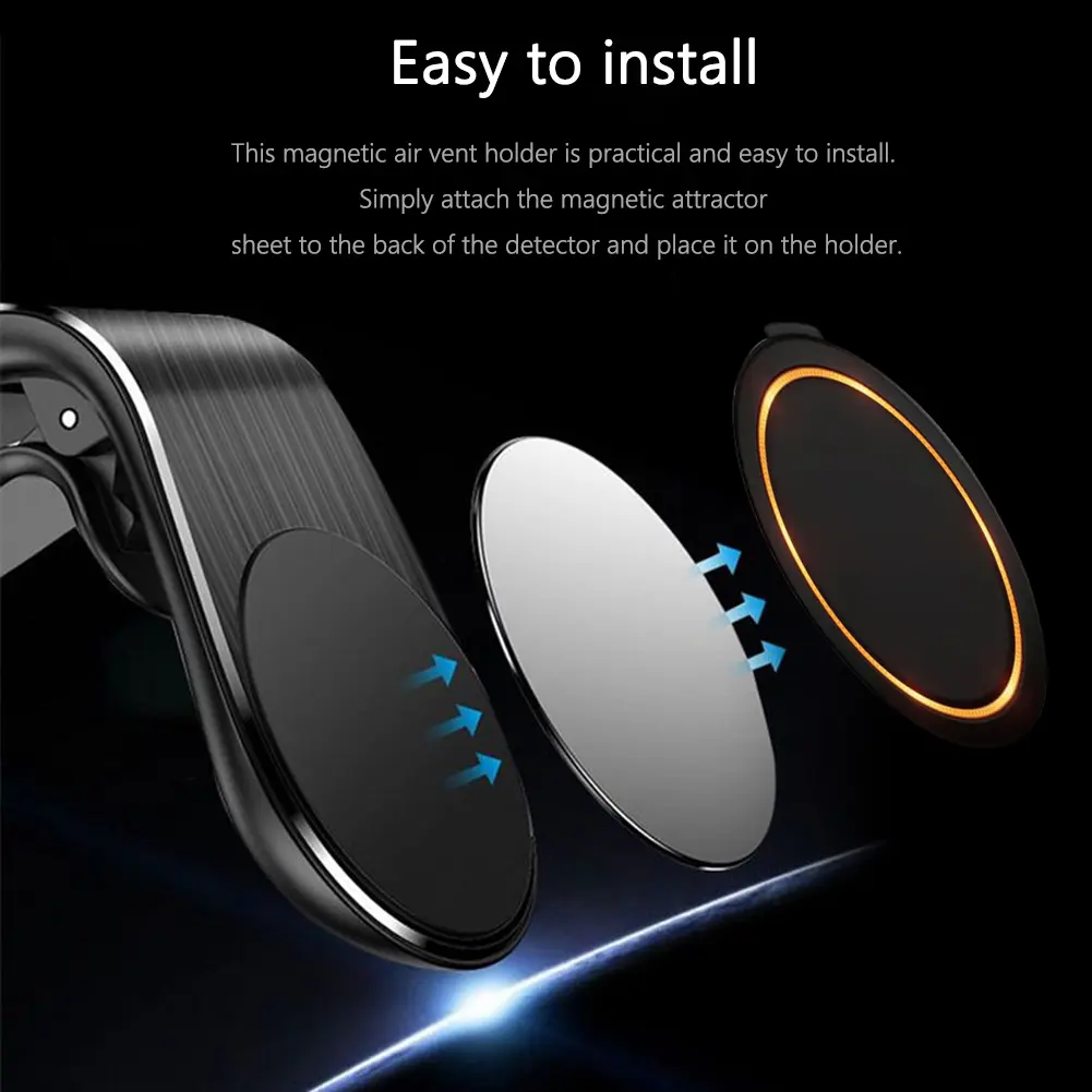 Magnetic Air Vent Clip Mount Stand for OOONO CO-Driver NO1 NO2 Strong Magnet Holder for Secure Device Placement