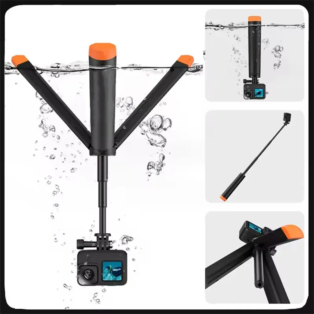 FGCLSY underwater buoyancy pole extendable selfie stick tripod suitable for GoPro Insta360 DJI OSMO sports camera accessories