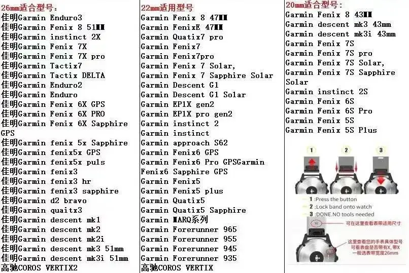 20 22 26mm for Garmin Fenix 8 51mm 7X 7 Pro Fenix 6X 6 5X 5Plus Tactix 7 Quick Fit Stainless Steel Band Forerunner 965 945 Strap