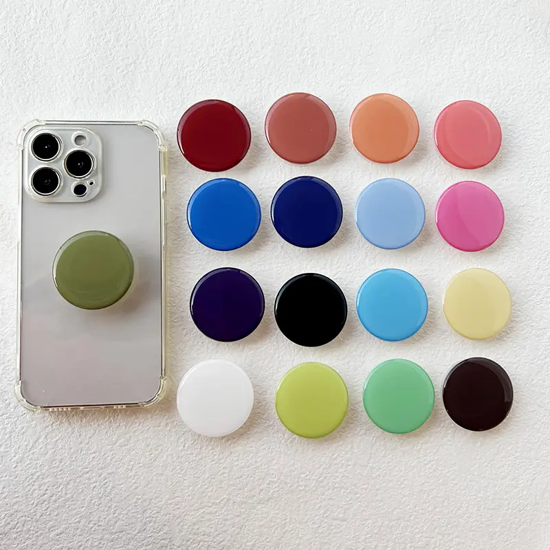 High Quality Phone Talk Grip Stretchable Folding Simple Phone Holder Popular Ins Korean style Macaron socket