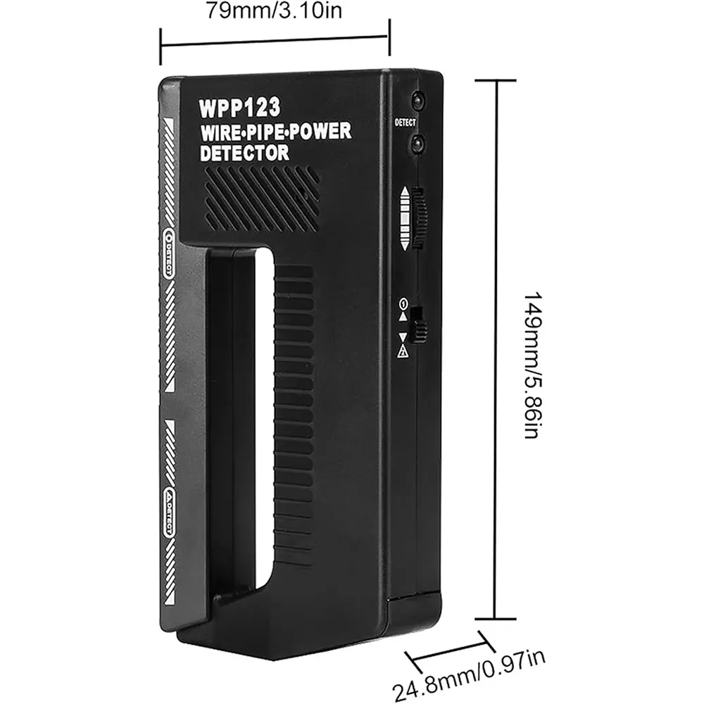 WPP123 Wall Scanner Metal Detector Pointer AC Wire Metal Detection Metal Detector Alert Pipe Power High Sensitivity