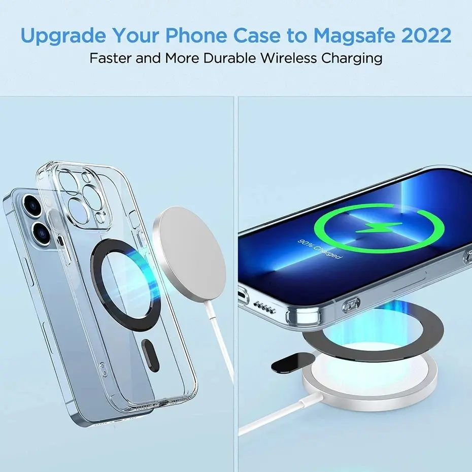 for Magnetic Ring Universal Sticker Support Wireless Charger for Car Holder Exclamation Mark 2 in 1 Magnet Ring