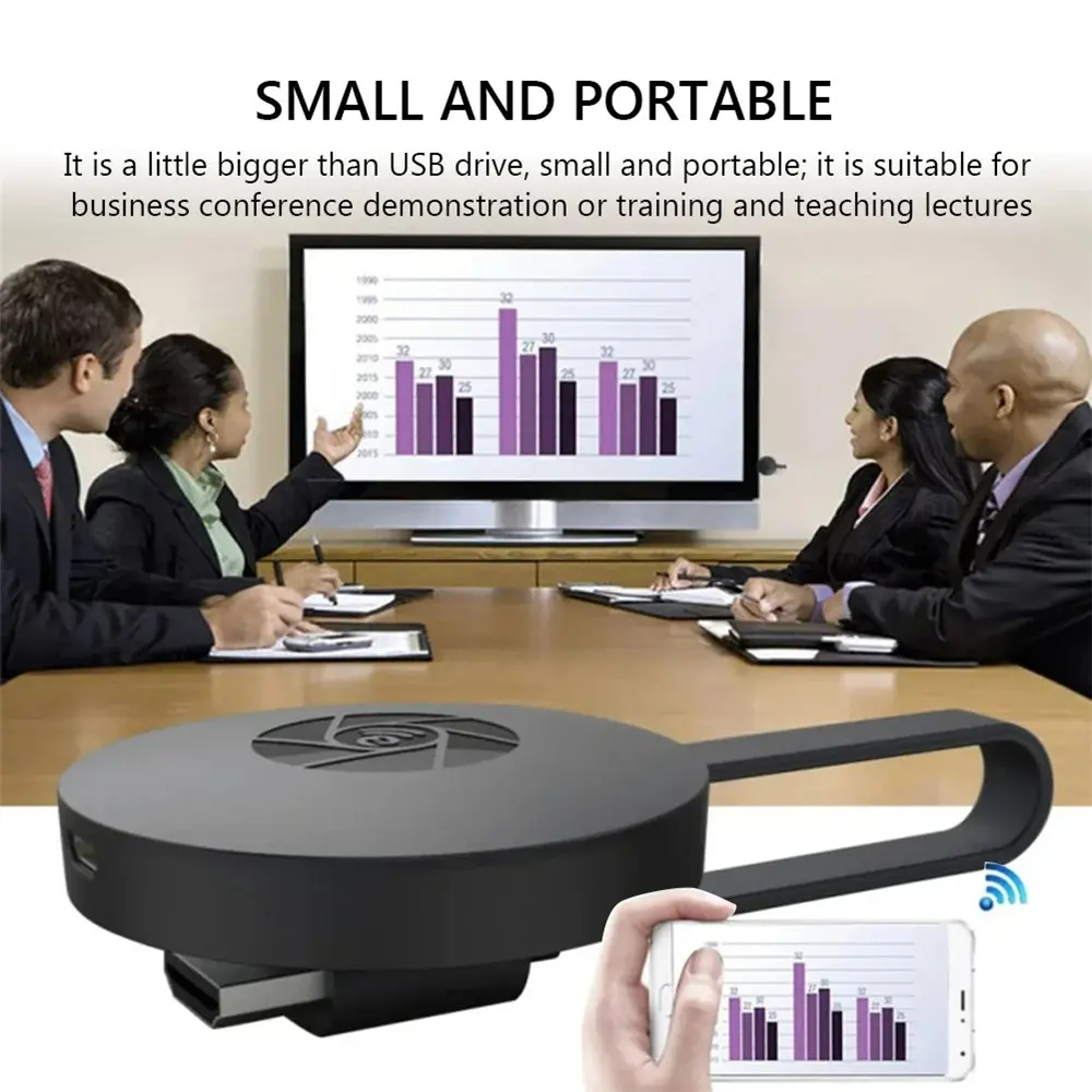 Opansten 1080P G2 Wireless HDMI Mirroring Multiple Device Mobile Phoneconnected To TV HD For IOS Andorid Live Screen Projector