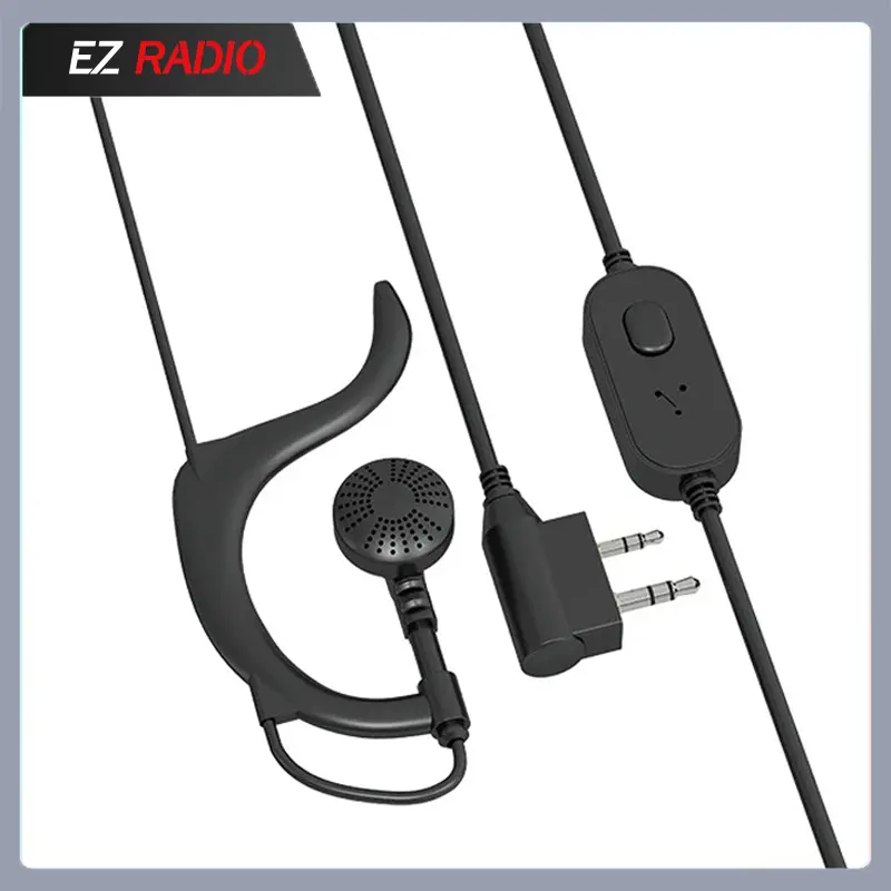 Baofeng Earpiece Headset Walkie Talkie Headphone 2-Pin K Type for UV-17 GPS UV-5RX UV-25L Quansheng UV-K6 UV-K5 CB Two Way Radio