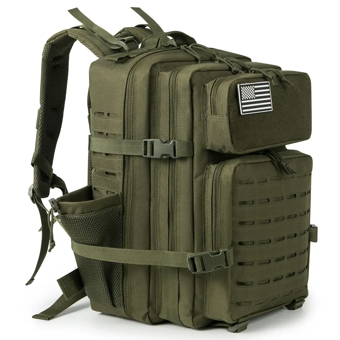 25L/45L Tactical Backpack for Women/men survival Laser Cut Molle Daypack Rucksack School backpack with Dual Cup Holder back pack