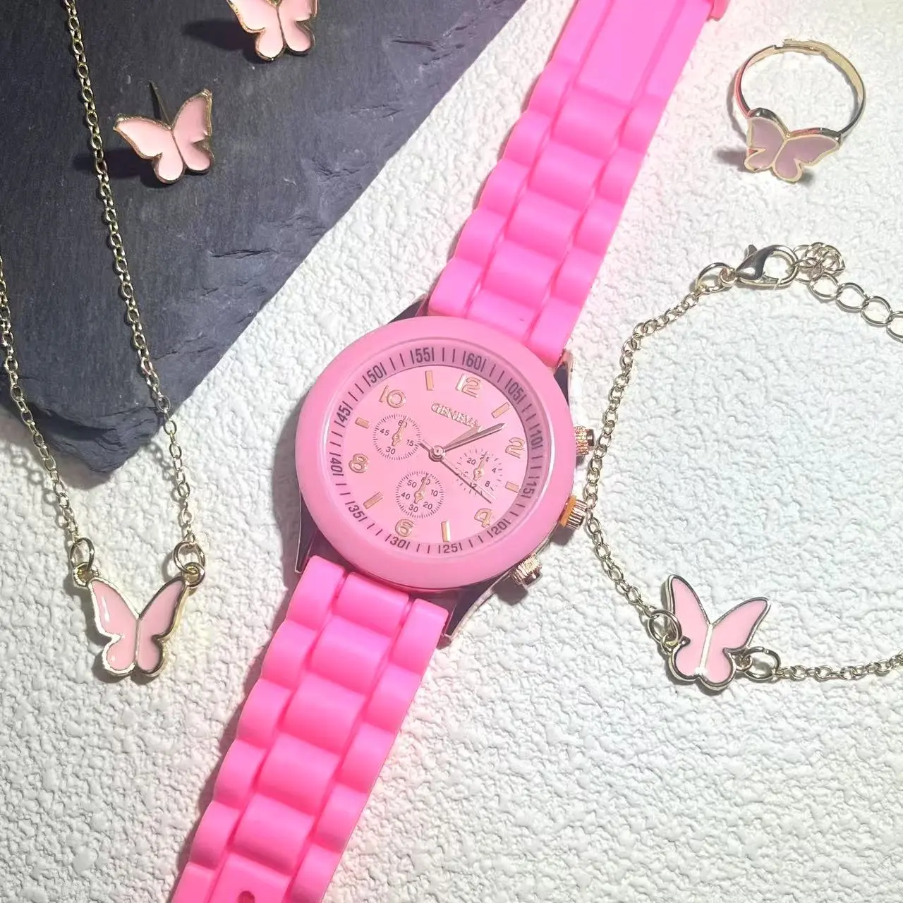 2025 Fashion Chic Design Women Men silicone rubber Width Strap combination Fashion Party Birthday Valentine's DayGift
