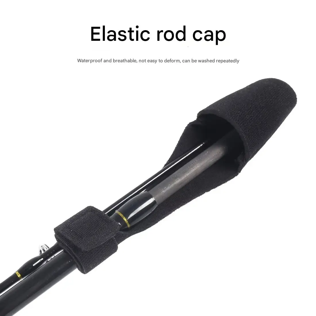Fishing rod elastic protection rod cap special rod strap fishing rod strap set water droplet wheel winding rod strap fishing gea