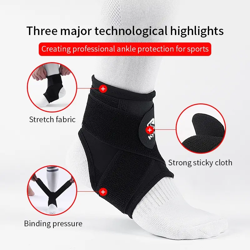 1Pcs Bandage Elastic Breathable Ankle Strap Support Strong Ankle Sports Protection Stabilize Ligaments-Eases Swelling Sprained