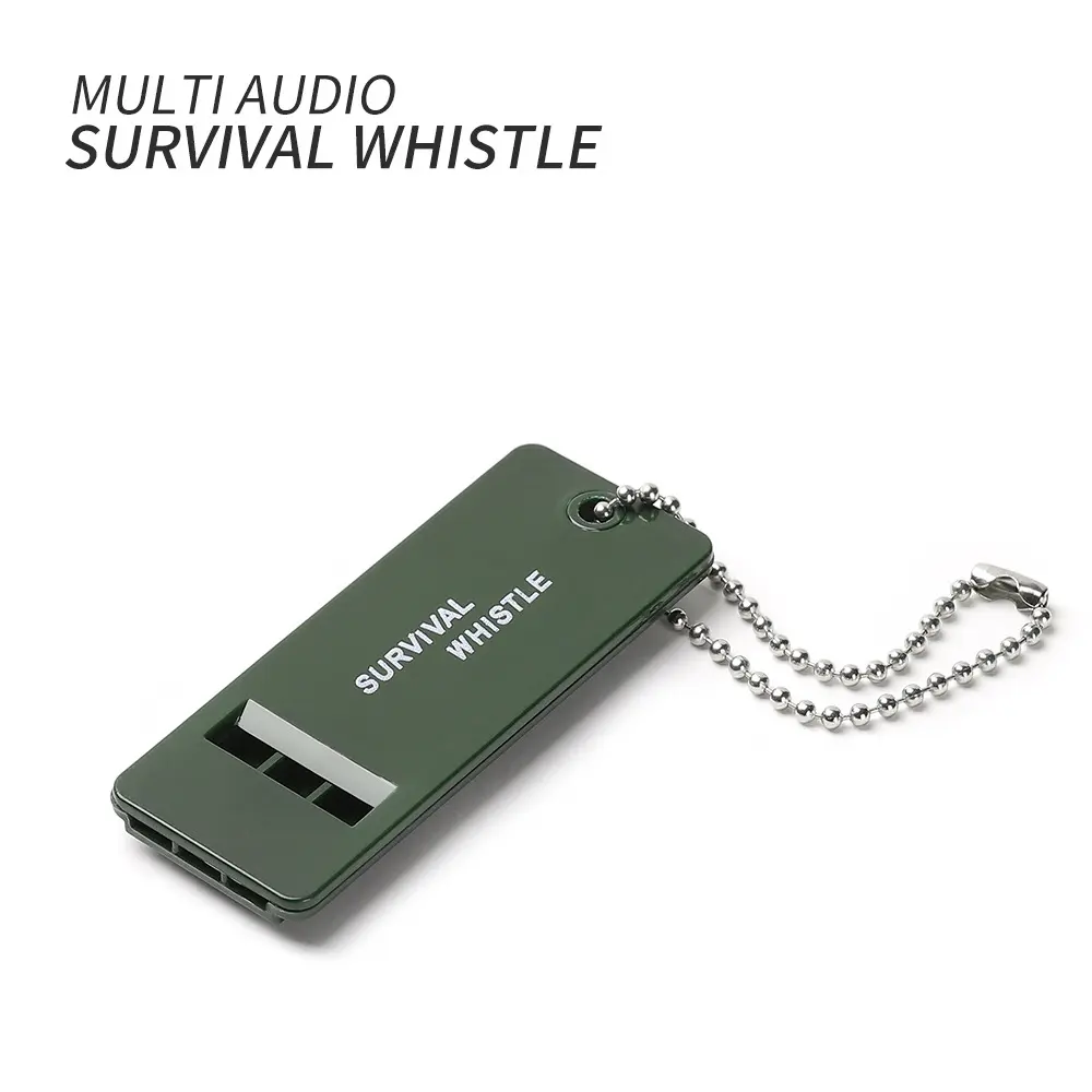 3-Frequency Whistle High Decibel Survival Whistle Outdoor Hiking Camping Whistle 3 Holes Hunting Emergency Survival Whistle Tool