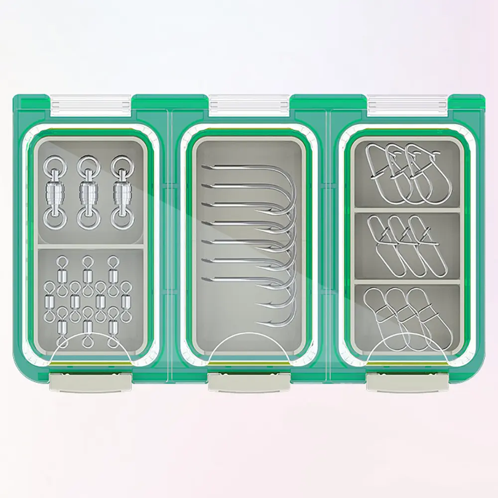 Fishing hook Luya Accessories Box Waterproof Multi-functional Micro Bait Portable Fishing Supplies Bait Storage Box