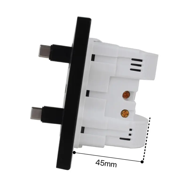 20W Fast Charging USB Universal Smart Socket with Charging Cable Airport Homestay Bedside Mobile Phone Charging Type-c Sockets