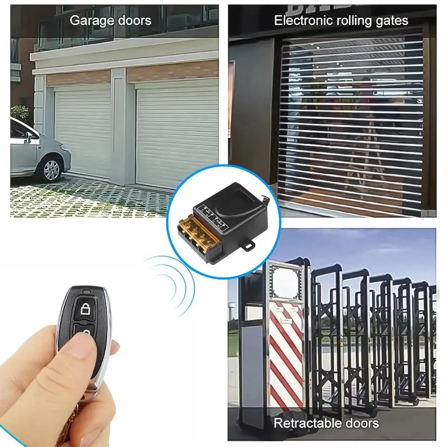 Universal 433Mhz Smart Switch with Wireless Remote Control Relay for Water Pump Motor Led Electric Appliance Learning Code 30A