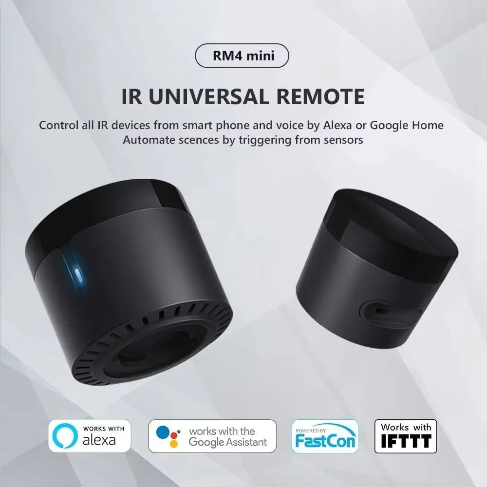 Broadlink Rm4 Mini HTS2 Smart Remote Control Temperature Humidity Sensor Infrared Universal IR Audio Video for Google Home Alexa