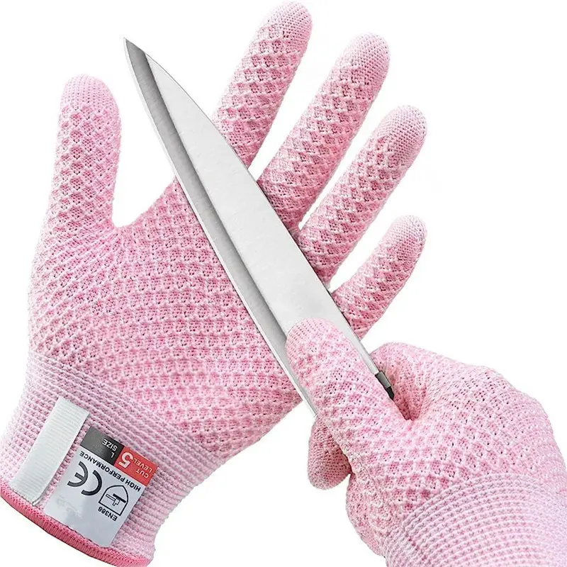 Grade 5 Anti-cut and Wear-resistant Pineapple Pattern Kitchen Slaughtering and Fish Killing Anti-cut Breathable Gloves