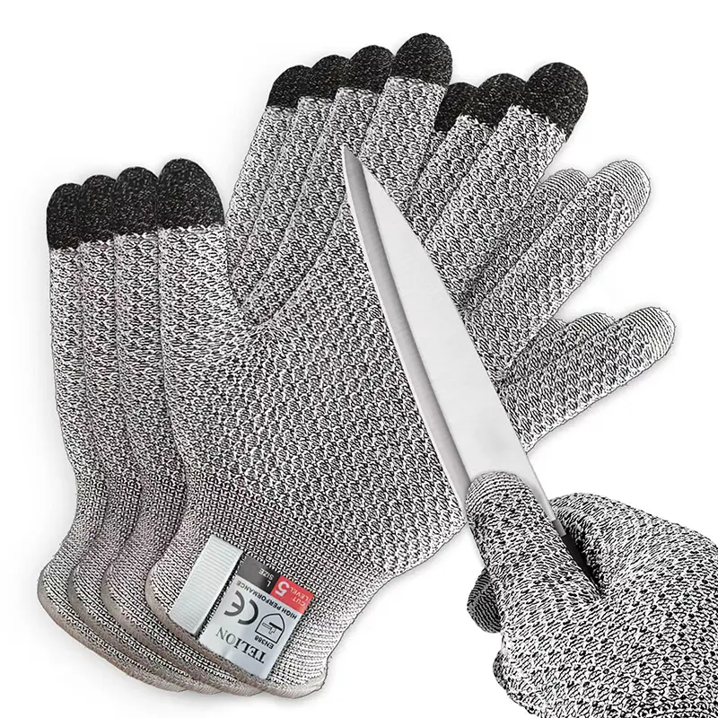 Grade 5 Anti-cut and Wear-resistant Pineapple Pattern Kitchen Slaughtering and Fish Killing Anti-cut Breathable Gloves