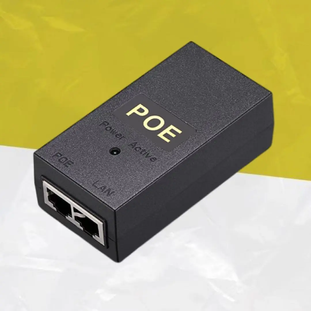 POE Gigabit Power 48V0.5A/24V 1A Ethernet Wireless AP Bridge Monitoring Desk Surface Power Adapter