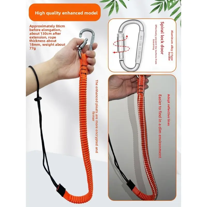 Fall Preventionand HandlingRope, High-altitudeOperation, AntiLossRope, TelescopicElastic BufferingSafety RopeAnti Fall Hand Rope