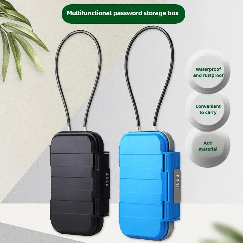 Durable Waterproof Lockbox | Beach/Camping/Travel Safe Box | Anti-Theft Portable Organizer for Phone/Keys