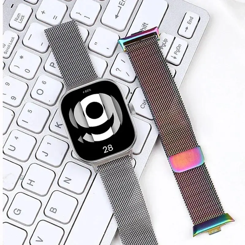 Milanese Loop Strap For Xiaomi Redmi Watch 5/4 Metal Band With TPU Case Screen Protector for Mi band watch9pro/8pro Soft case
