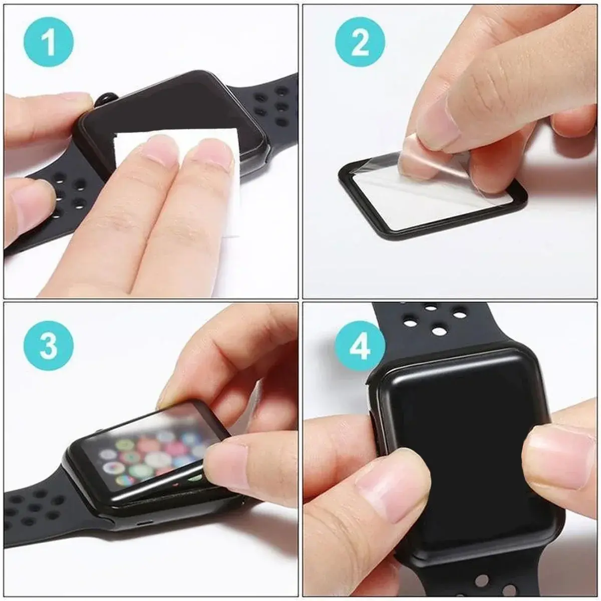 5 PACKS S10 Screen Protector for Apple Watch Series 10 42MM 46MM Gel Soft Films Scratch Resistant Transparent Film for Iwatch 10