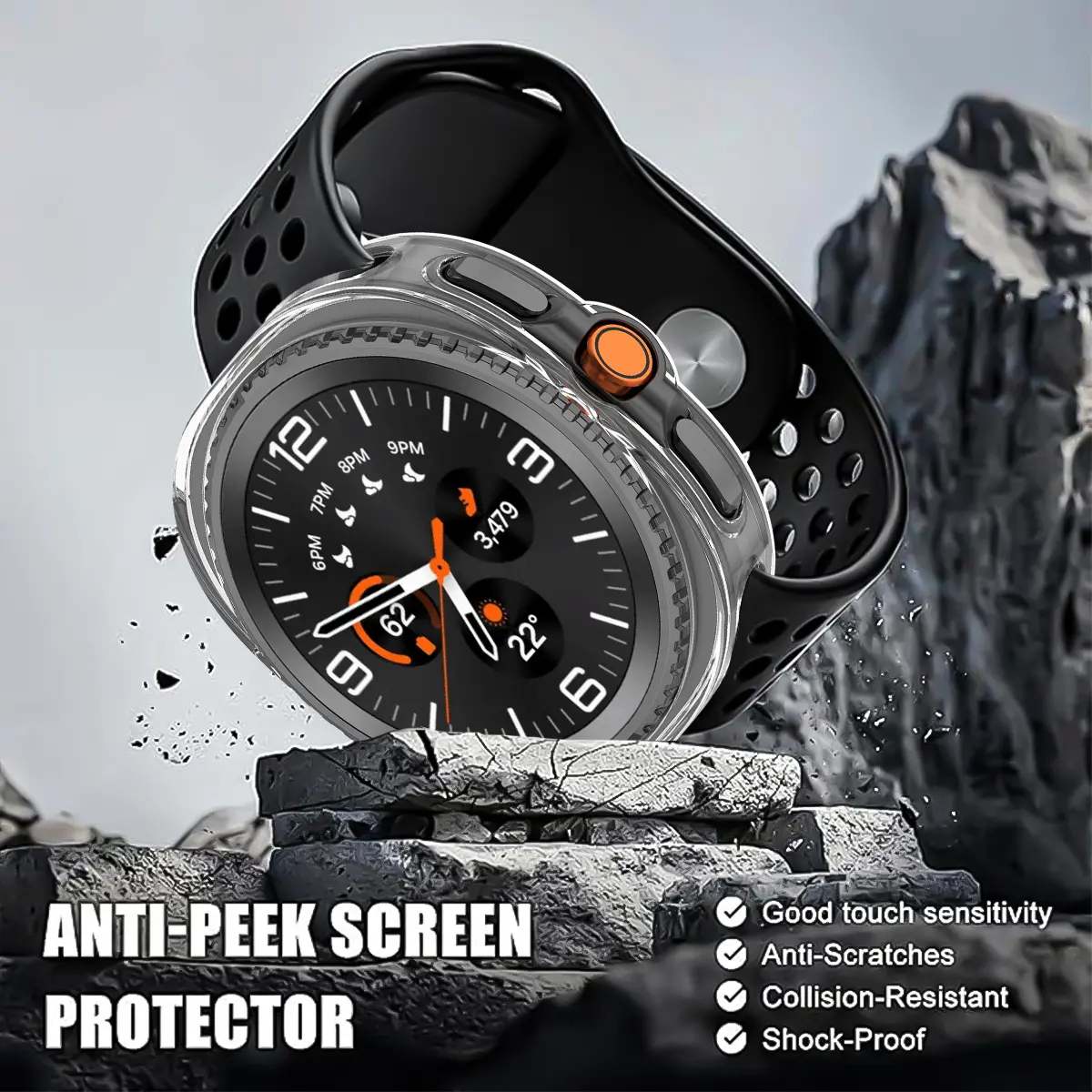Case For Samsung Galaxy Watch 8 Classic 8 40 44mm Soft TPU Hollow out Protector Watch Cover Protective Bumper Shell Accessories