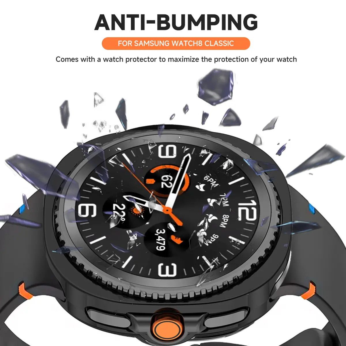 Case For Samsung Galaxy Watch 8 Classic 8 40 44mm Soft TPU Hollow out Protector Watch Cover Protective Bumper Shell Accessories