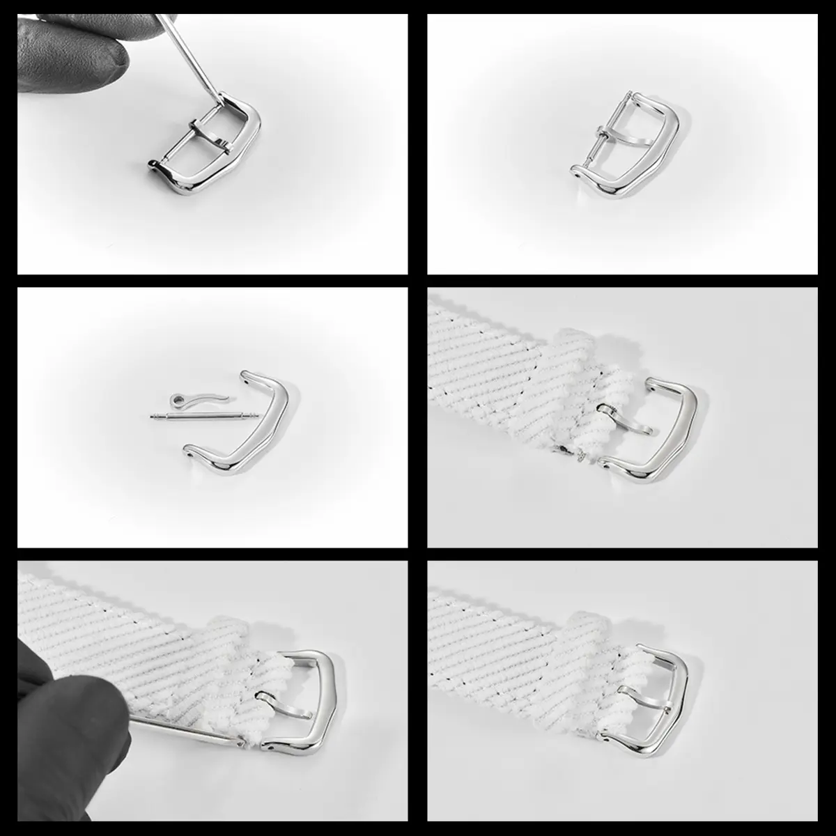 12mm 14mm 16mm 18mm 316L Stainless Steel Watch Buckle For Cartier Watch Replacement Clasp Gold Silver Rose Watches Accessories