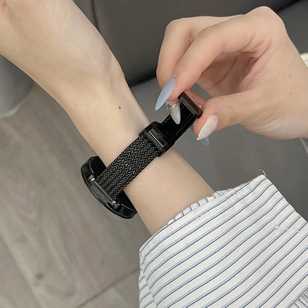 18mm 20mm 22mm Luxury Metal Magnetic Strap For Samsung Galaxy Watch 7 6 5 4 44mm/40mm 5 pro active 2 Gear s3 Bracelet